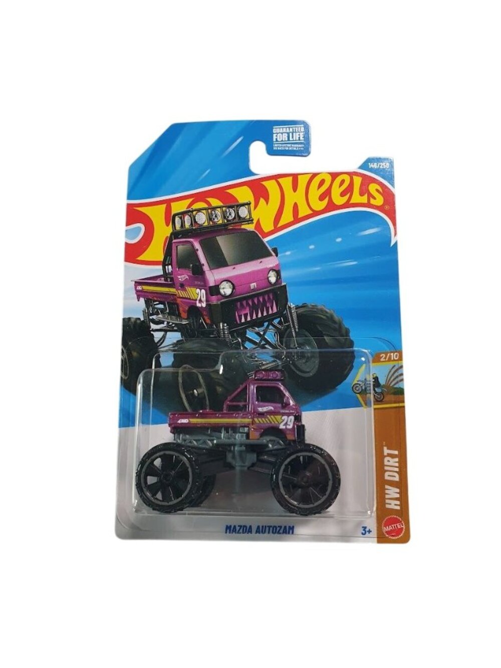 Hot Wheels Mazda Autozam HW Dirt 2/10 Off Road Monster Truck Purple Collector